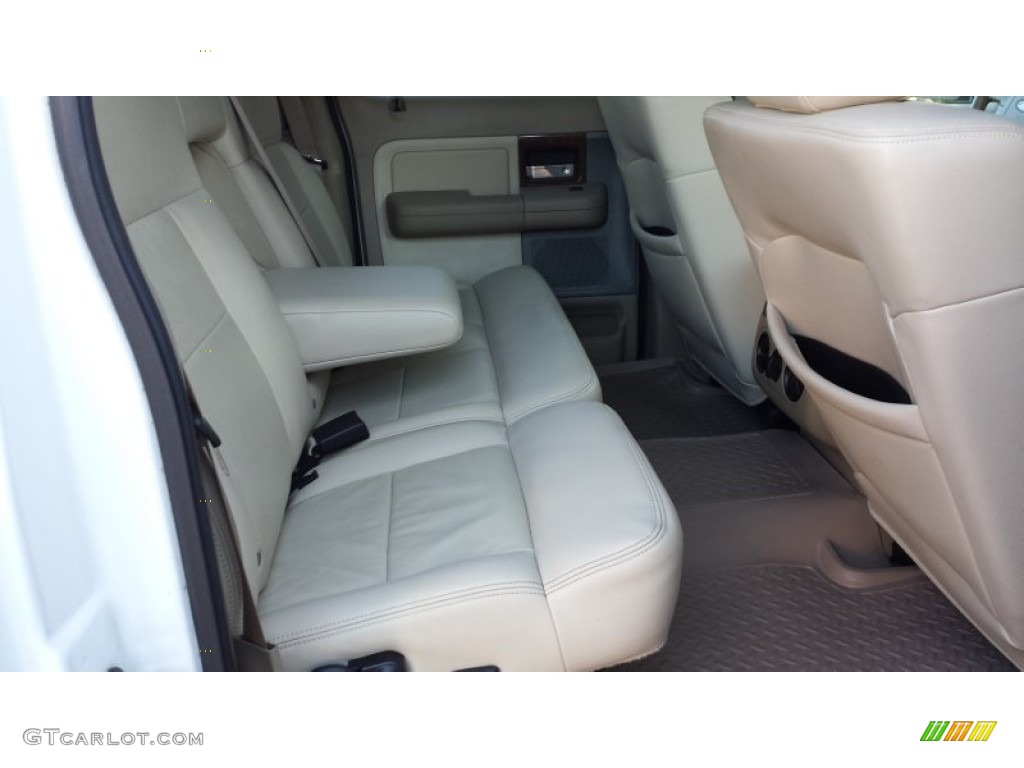2004 F150 Lariat SuperCrew 4x4 - Oxford White / Tan photo #6