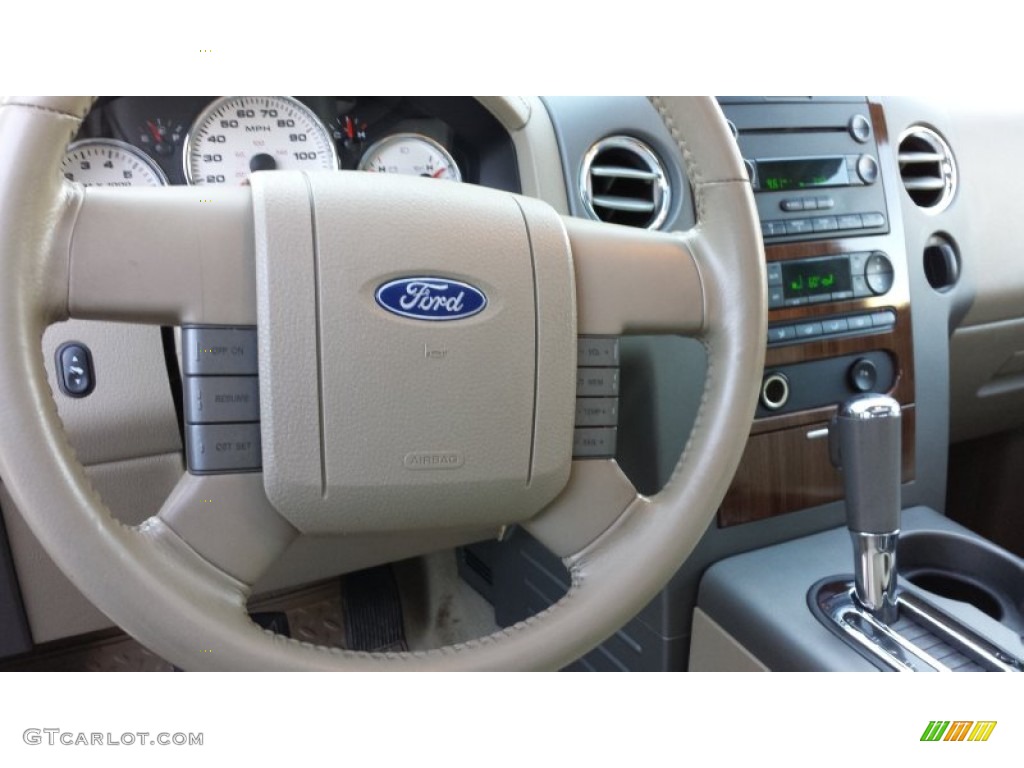 2004 F150 Lariat SuperCrew 4x4 - Oxford White / Tan photo #10