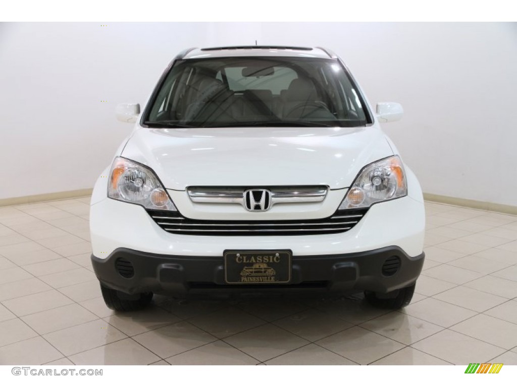 2009 CR-V EX-L - Taffeta White / Gray photo #2
