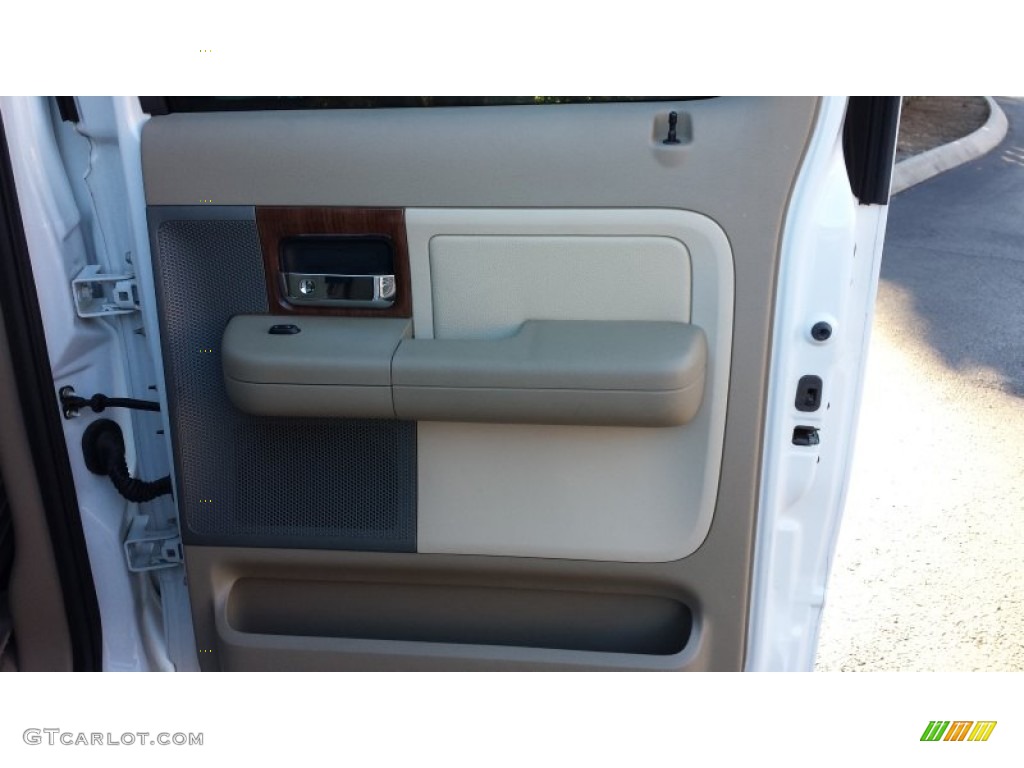 2004 F150 Lariat SuperCrew 4x4 - Oxford White / Tan photo #30