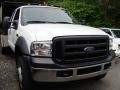 Oxford White - F550 Super Duty XL SuperCab Chassis 4x4 Dump Truck Photo No. 3