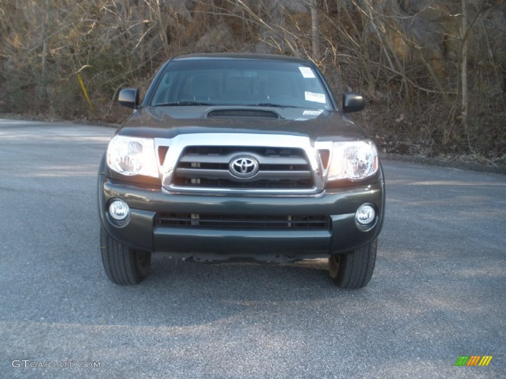 2009 Tacoma V6 SR5 PreRunner Double Cab - Timberland Green Mica / Graphite Gray photo #7