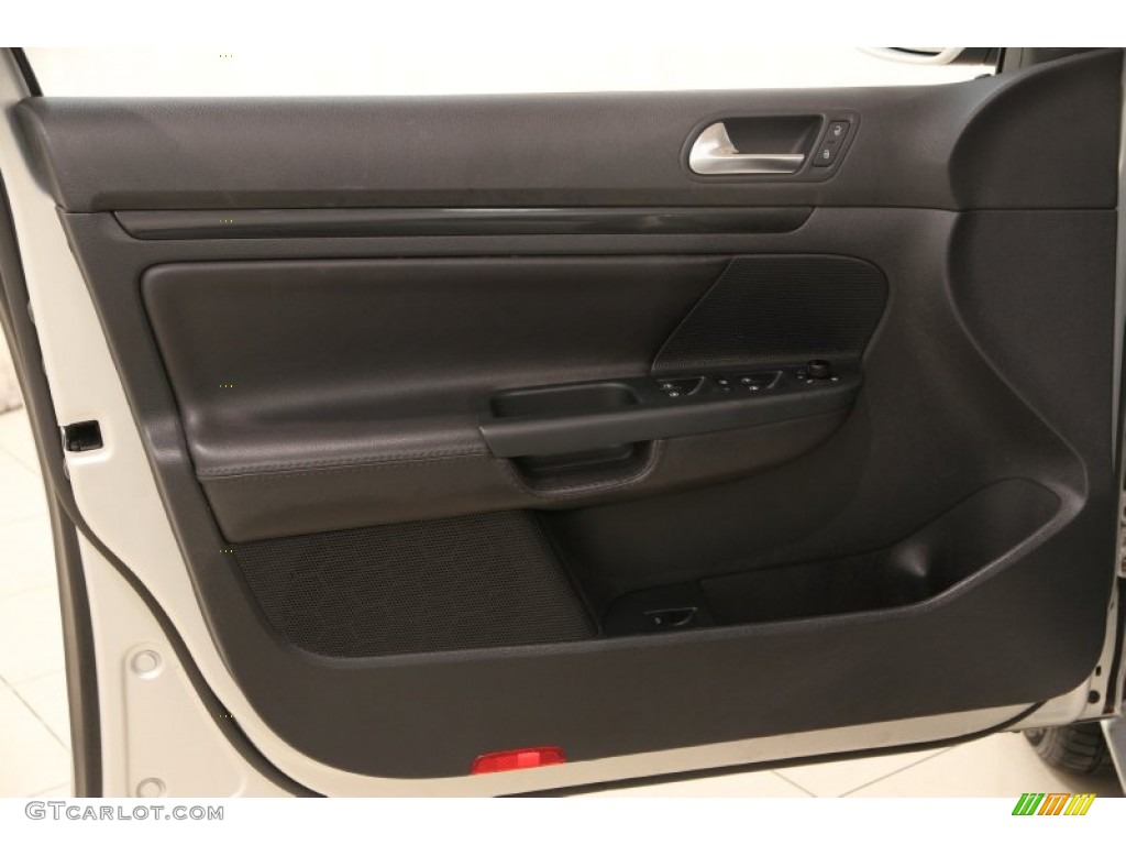 2010 Volkswagen Jetta SE SportWagen Titan Black Door Panel Photo #90095859
