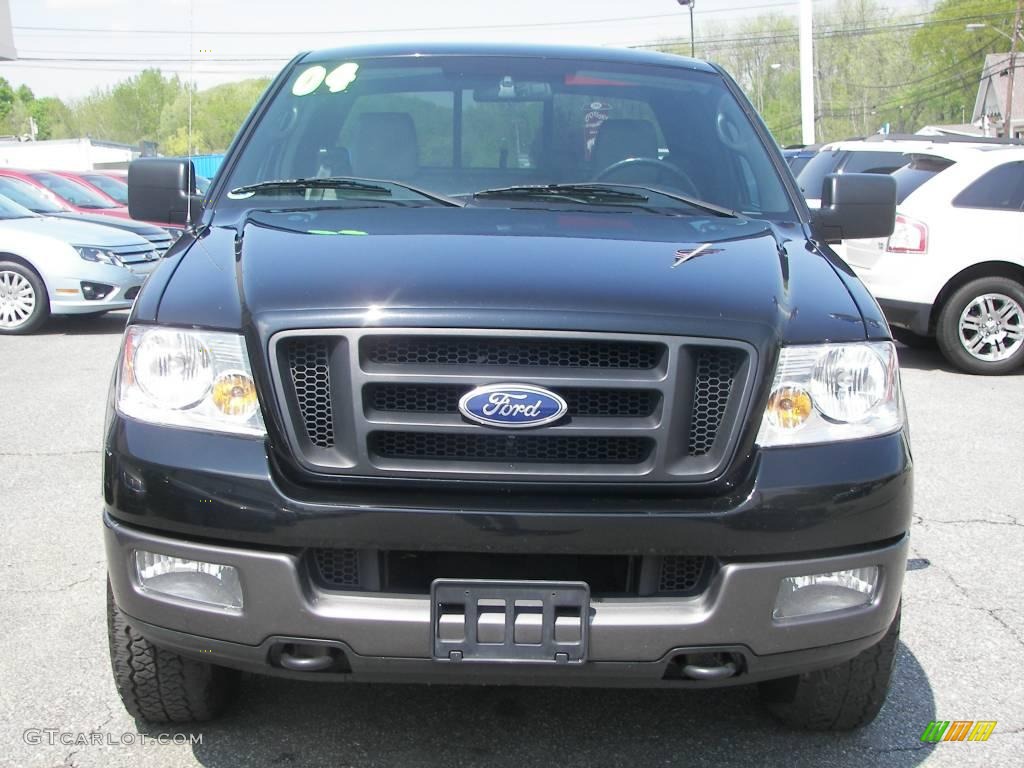 2004 F150 FX4 SuperCab 4x4 - Black / Black/Medium Flint photo #23