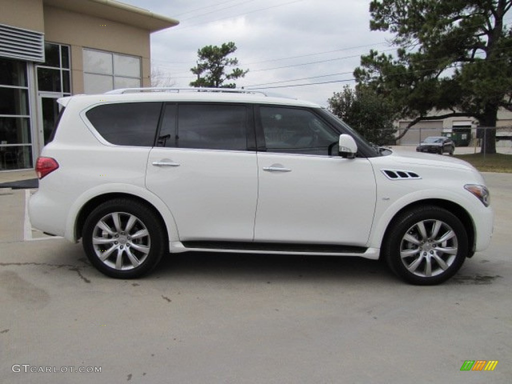 Moonlight White 2014 Infiniti QX80 Standard QX80 Model Exterior Photo #90097710