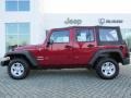 Deep Cherry Red Crystal Pearl - Wrangler Unlimited Sport 4x4 Photo No. 2
