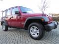 Deep Cherry Red Crystal Pearl - Wrangler Unlimited Sport 4x4 Photo No. 7