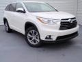 2014 Blizzard White Pearl Toyota Highlander XLE  photo #1