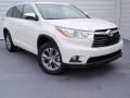 2014 Blizzard White Pearl Toyota Highlander XLE  photo #2