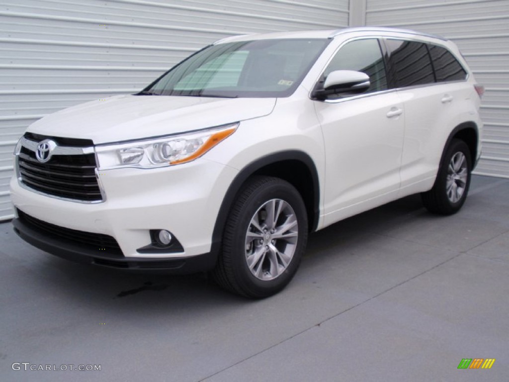 Blizzard White Pearl 2014 Toyota Highlander XLE Exterior Photo #90099684