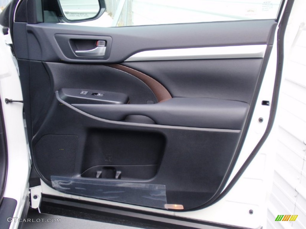 2014 Toyota Highlander XLE Black Door Panel Photo #90099741