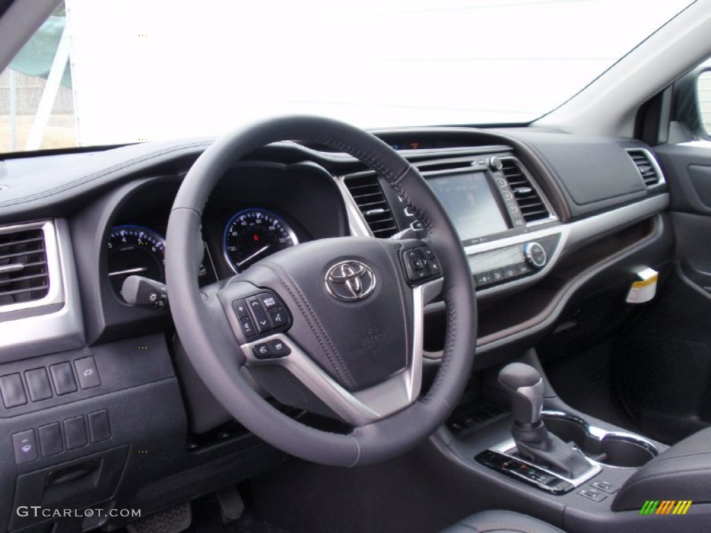 2014 Toyota Highlander XLE Black Dashboard Photo #90099819