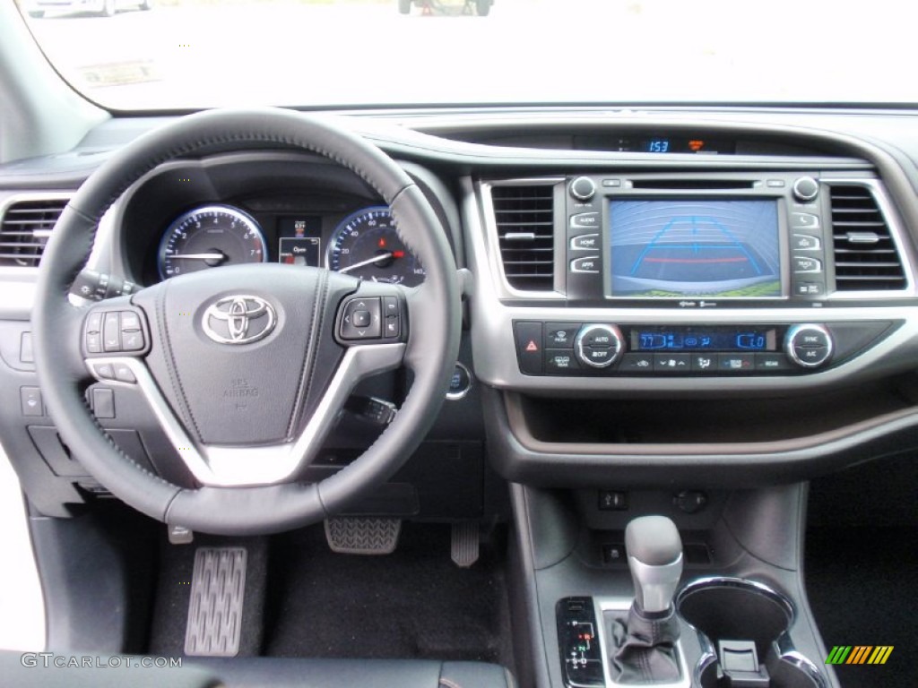 2014 Toyota Highlander XLE Black Dashboard Photo #90099843