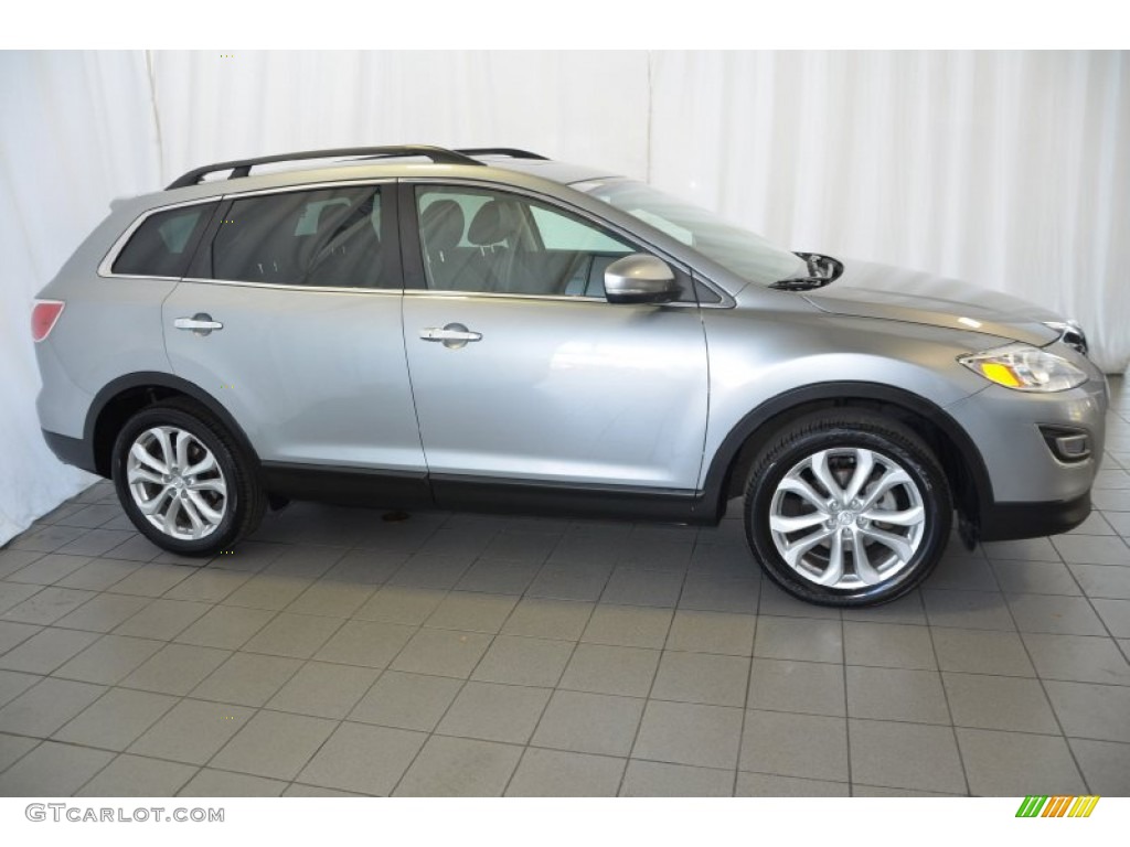 Liquid Silver Meatllic 2012 Mazda CX-9 Grand Touring AWD Exterior Photo #90100620
