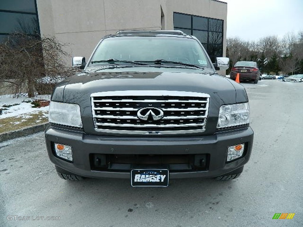 2008 QX 56 4WD - Silver Graphite Gray / Charcoal photo #2