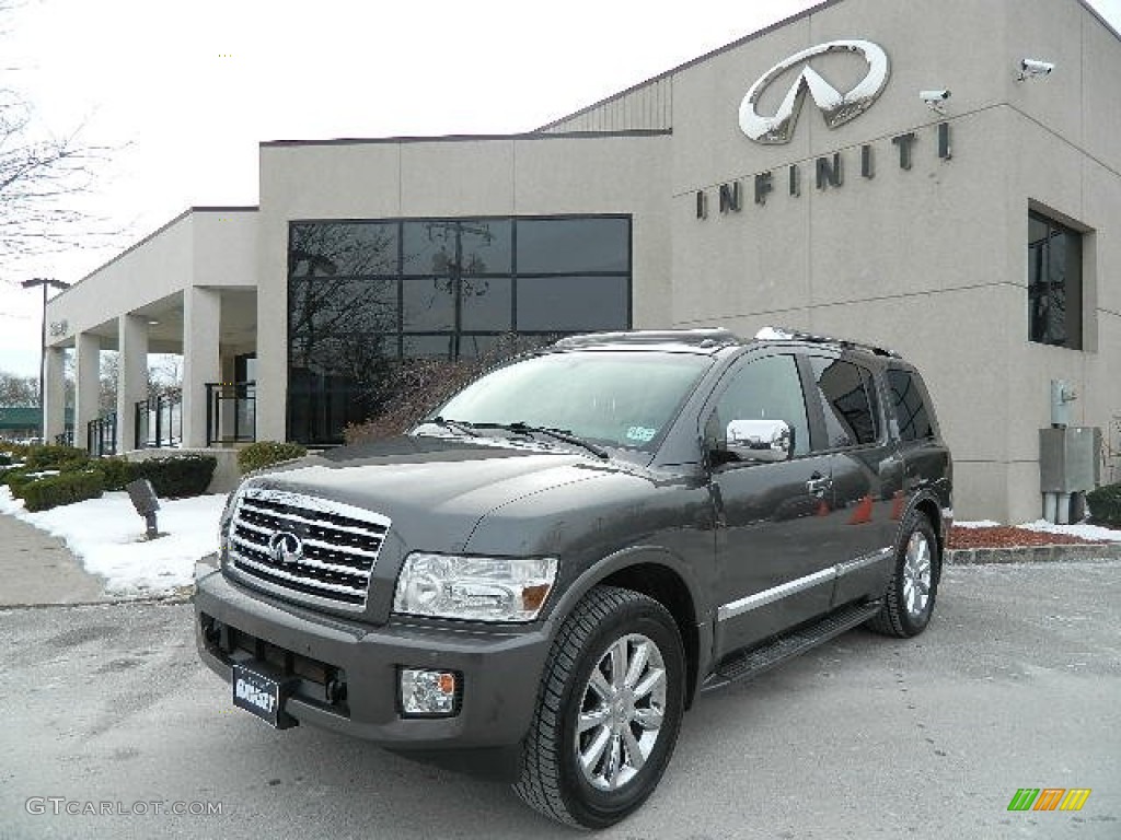 2008 QX 56 4WD - Silver Graphite Gray / Charcoal photo #3
