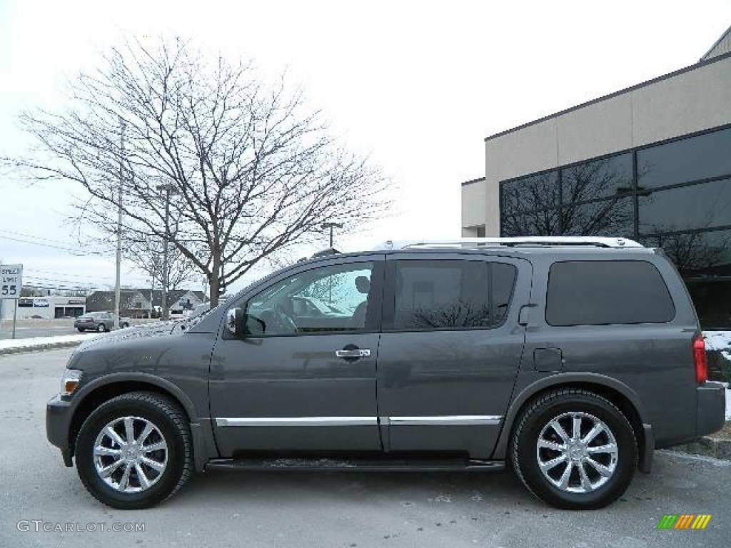 2008 QX 56 4WD - Silver Graphite Gray / Charcoal photo #4