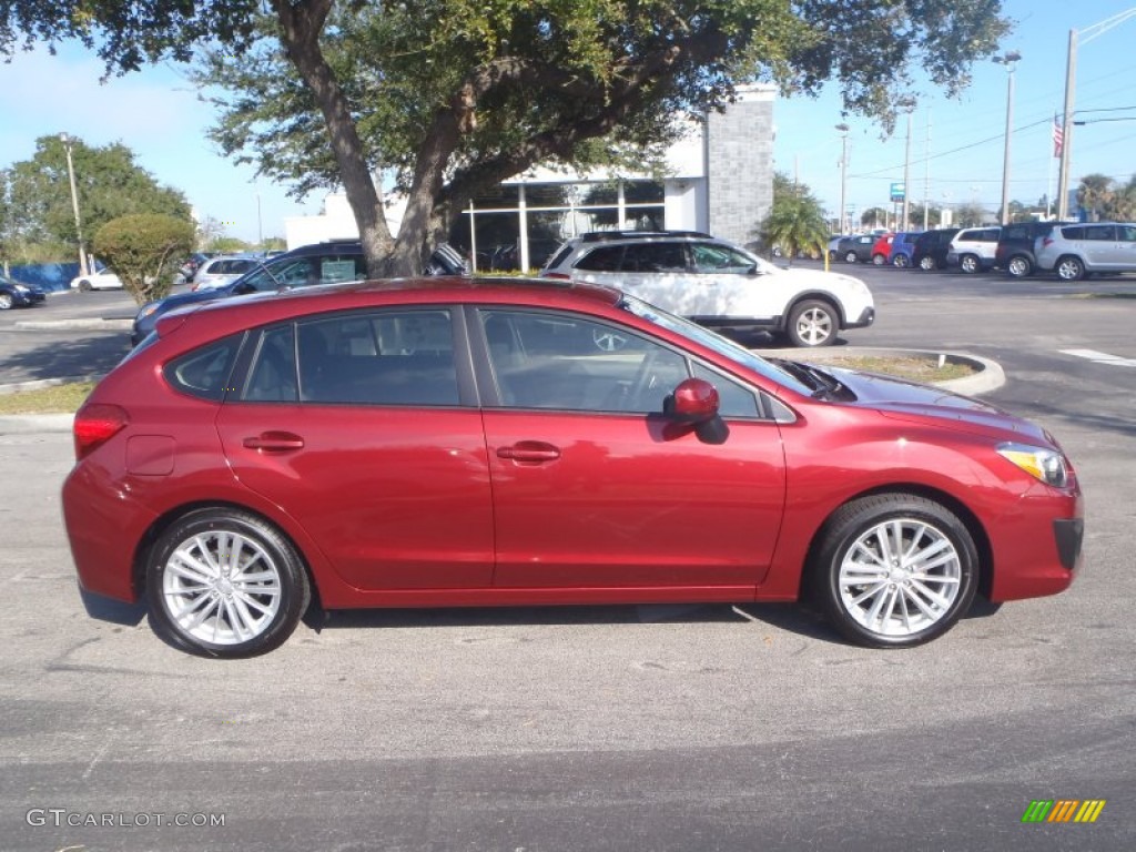Venetian Red Pearl 2014 Subaru Impreza 2.0i Premium 5 Door Exterior Photo #90101160