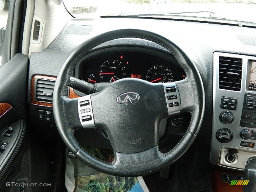 2008 QX 56 4WD - Silver Graphite Gray / Charcoal photo #17