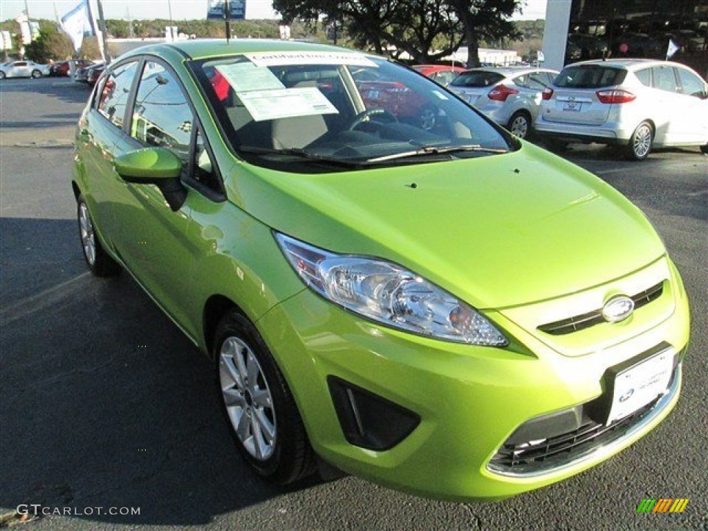 Lime Squeeze Metallic Ford Fiesta