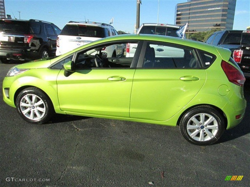 Lime Squeeze Metallic 2012 Ford Fiesta SE Hatchback Exterior Photo #90104082