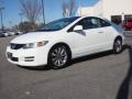 2010 Taffeta White Honda Civic EX Coupe  photo #2