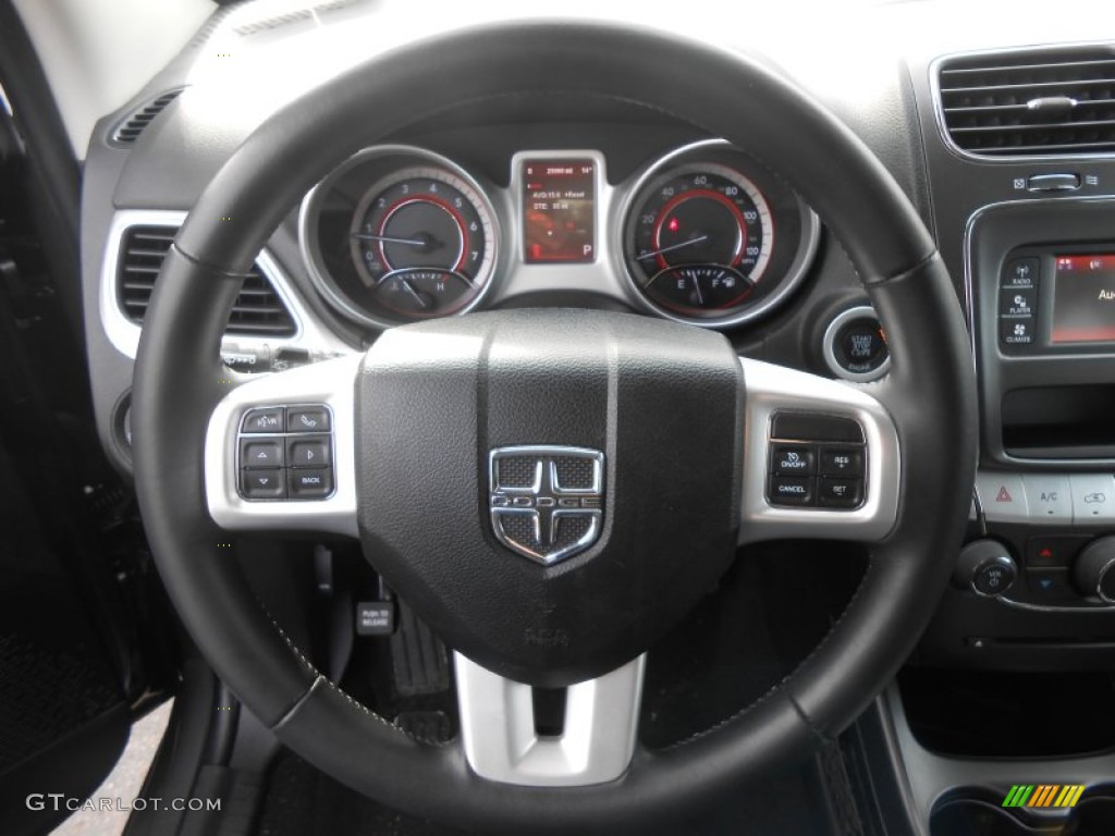 2012 Journey SXT AWD - Storm Grey Pearl / Black photo #23