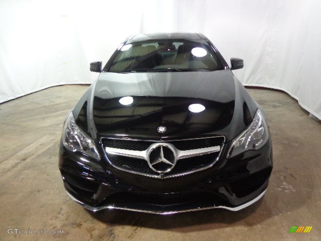 2014 E 550 Coupe - Obsidian Black Metallic / Black photo #2