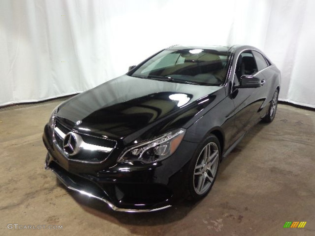 2014 E 550 Coupe - Obsidian Black Metallic / Black photo #3