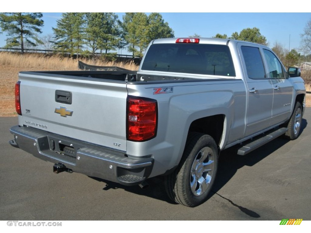 2014 Silverado 1500 LTZ Crew Cab 4x4 - Silver Ice Metallic / Jet Black/Dark Ash photo #5