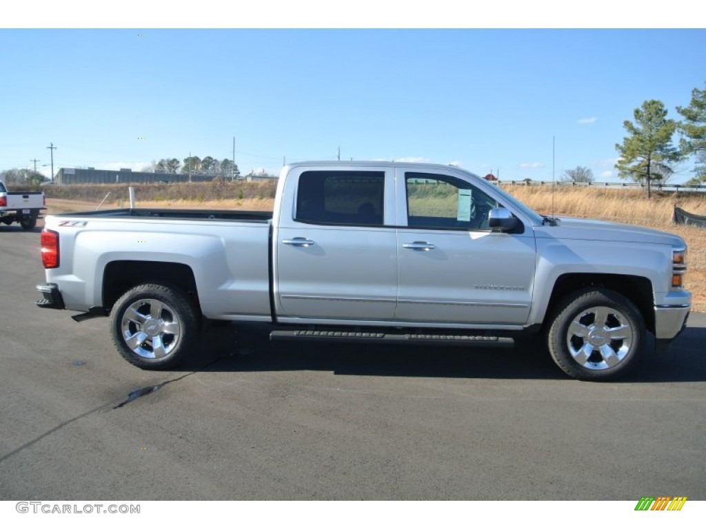 2014 Silverado 1500 LTZ Crew Cab 4x4 - Silver Ice Metallic / Jet Black/Dark Ash photo #6