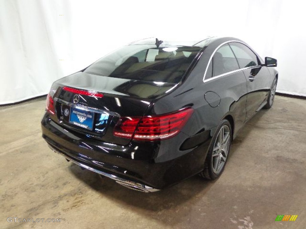 2014 E 550 Coupe - Obsidian Black Metallic / Black photo #7