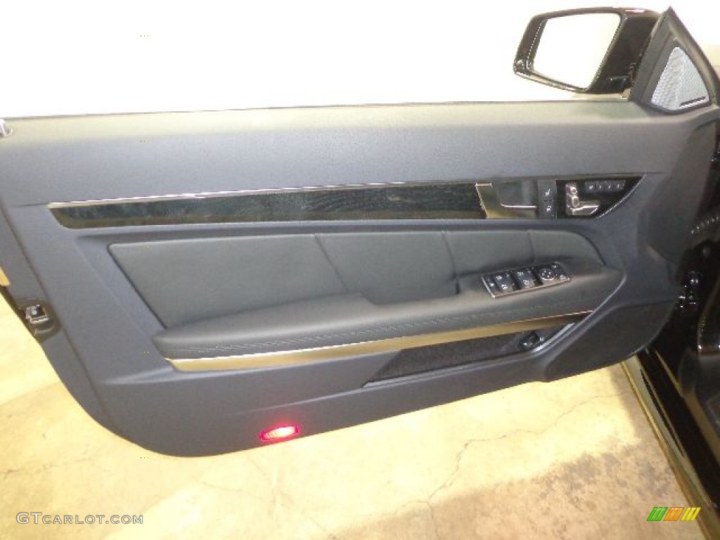 2014 Mercedes-Benz E 550 Coupe Black Door Panel Photo #90104442