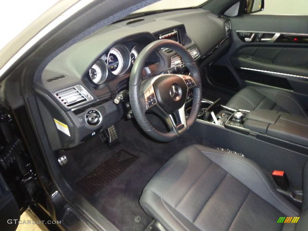Black Interior 2014 Mercedes-Benz E 550 Coupe Photo #90104466