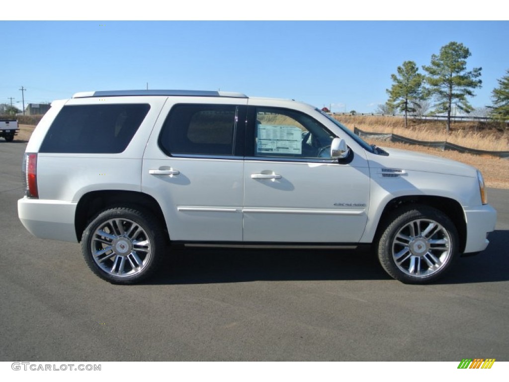 White Diamond Tricoat 2014 Cadillac Escalade Premium AWD Exterior Photo #90104862