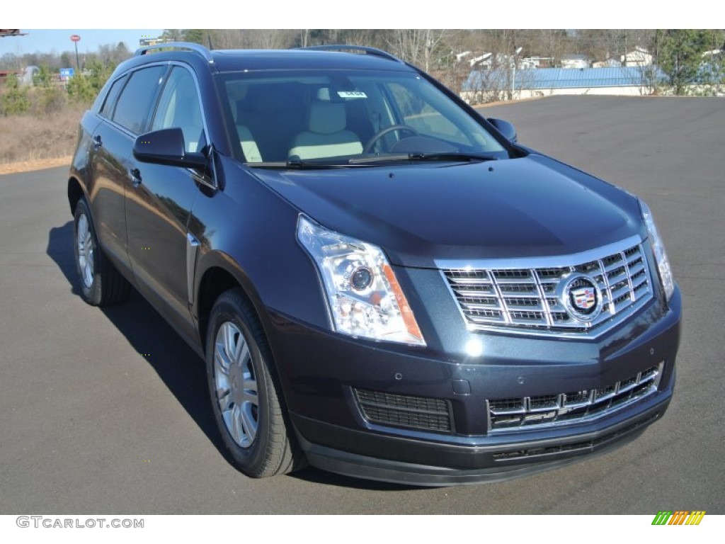 2014 SRX Luxury - Sapphire Blue Metallic / Shale/Brownstone photo #1