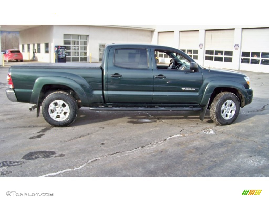 2011 Tacoma V6 TRD Sport Double Cab 4x4 - Timberland Green Mica / Graphite Gray photo #4