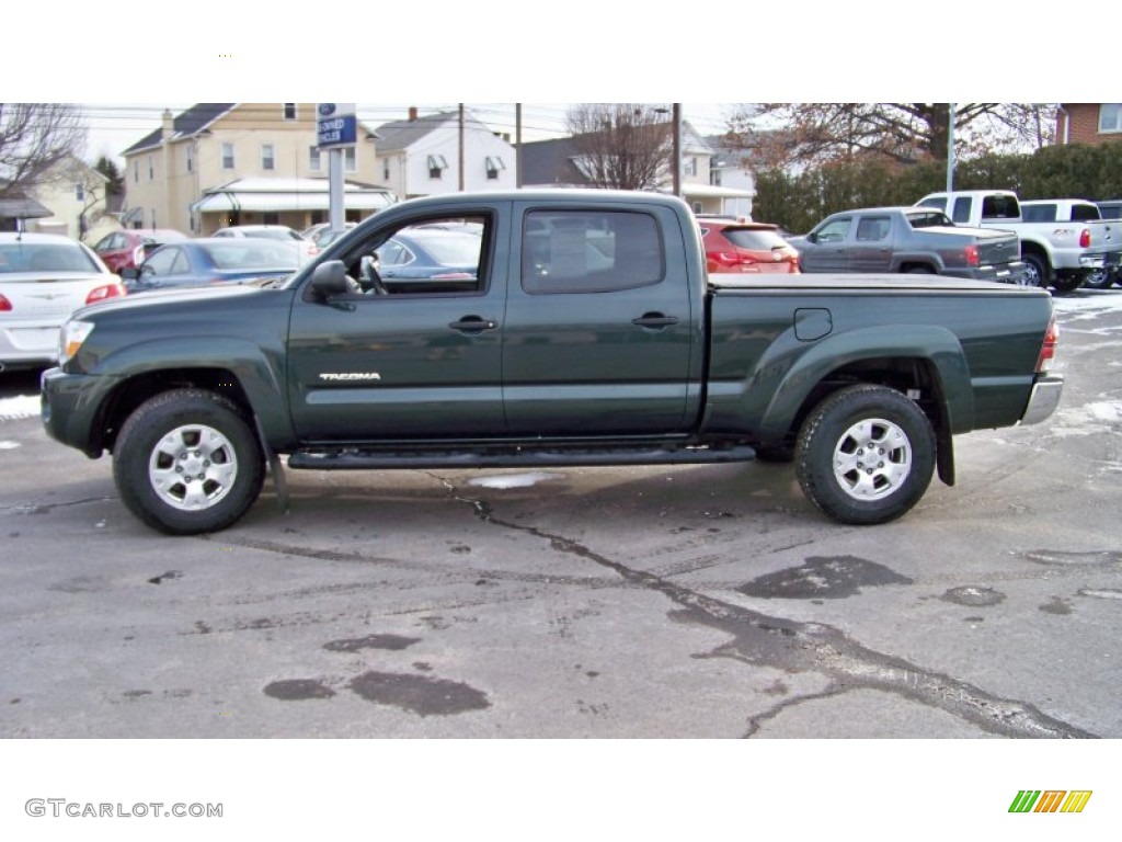 2011 Tacoma V6 TRD Sport Double Cab 4x4 - Timberland Green Mica / Graphite Gray photo #8