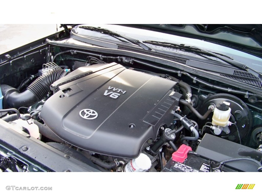 2011 Tacoma V6 TRD Sport Double Cab 4x4 - Timberland Green Mica / Graphite Gray photo #19