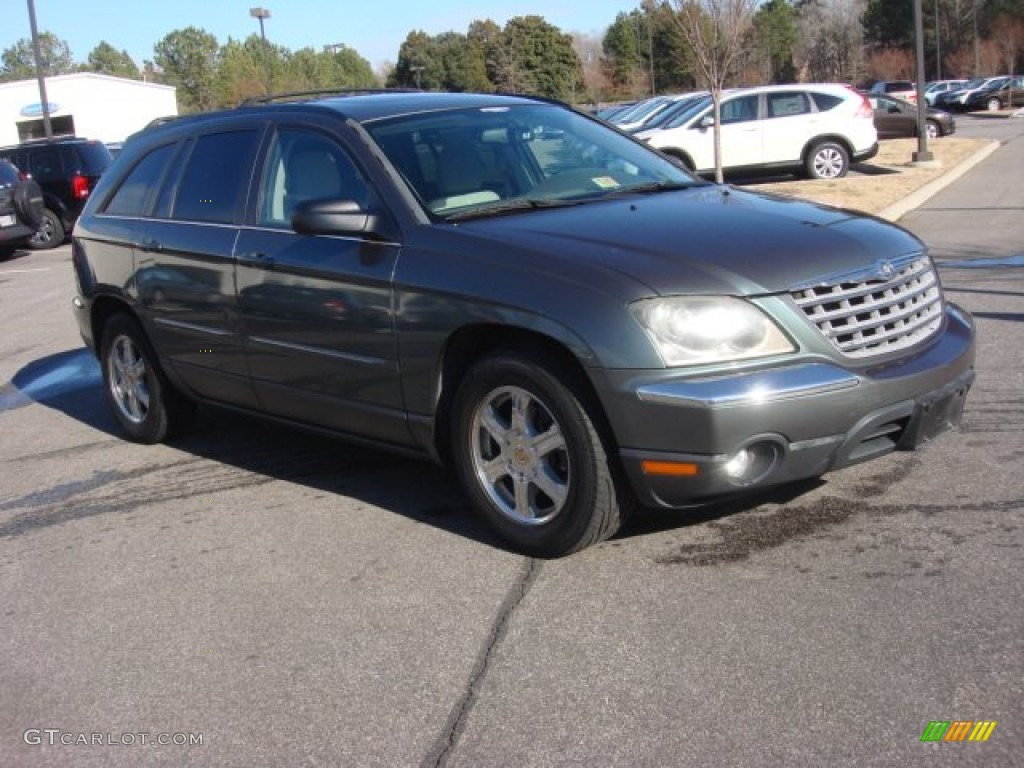 2004 Pacifica Touring - Onyx Green Pearl / Light Taupe photo #7