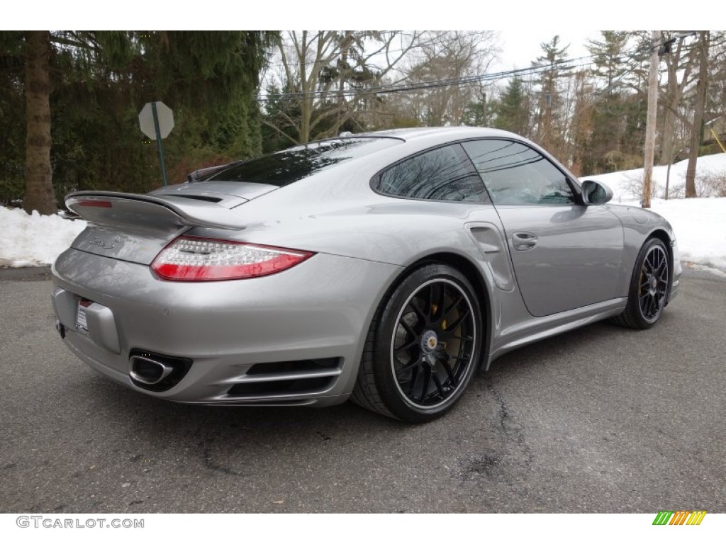 GT Silver Metallic 2011 Porsche 911 Turbo S Coupe Exterior Photo #90107544