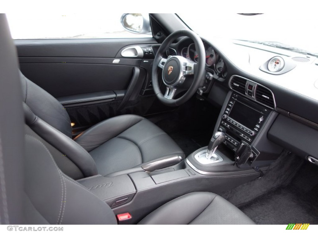 2011 911 Turbo S Coupe - GT Silver Metallic / Black photo #17