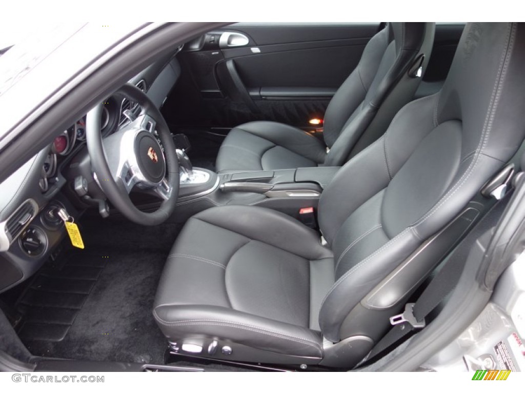 Black Interior 2011 Porsche 911 Turbo S Coupe Photo #90107835