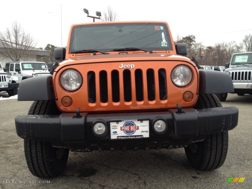 2011 Wrangler Sport S 4x4 - Mango Tango Pearl / Black photo #3