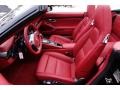 Carrera Red Natural Leather Front Seat Photo for 2013 Porsche 911 #90109038