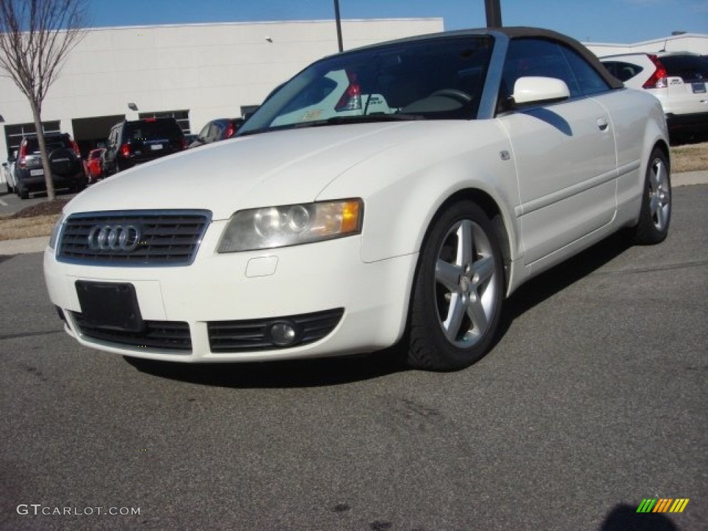 2003 A4 1.8T Cabriolet - Polar White / Beige photo #1
