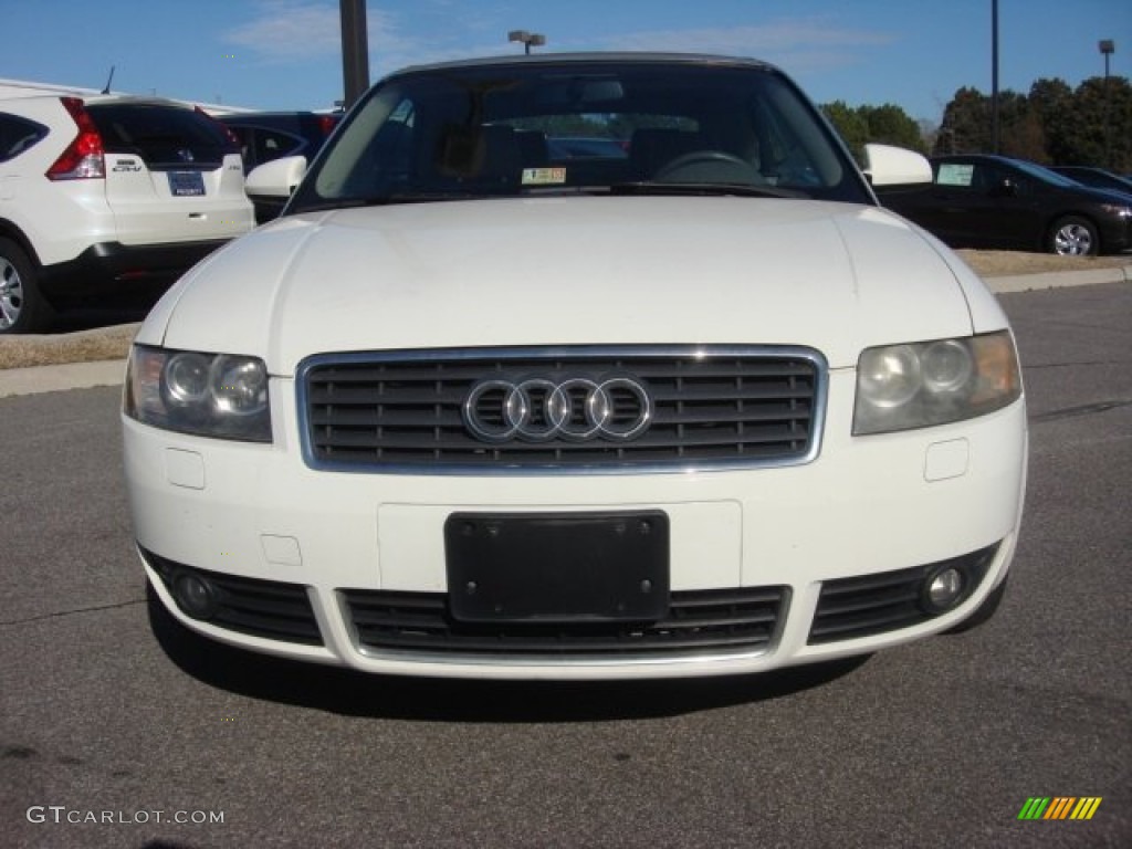 2003 A4 1.8T Cabriolet - Polar White / Beige photo #6