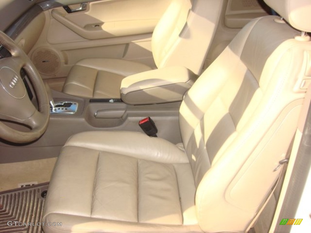 2003 A4 1.8T Cabriolet - Polar White / Beige photo #7