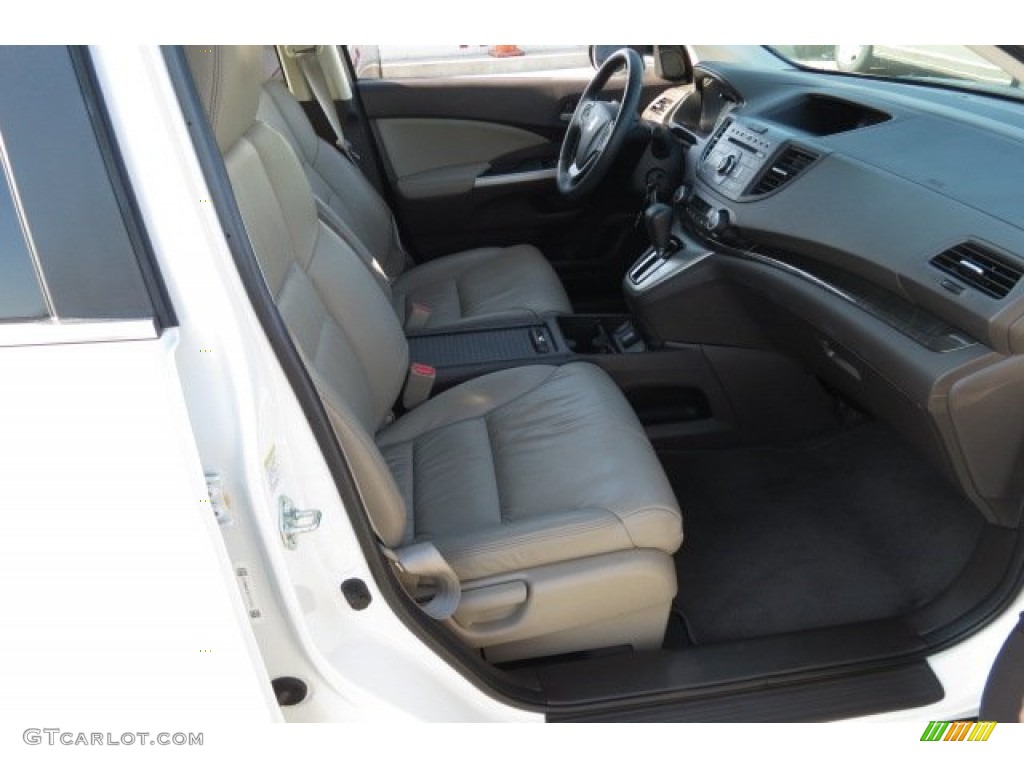 2012 CR-V EX-L 4WD - Taffeta White / Gray photo #6