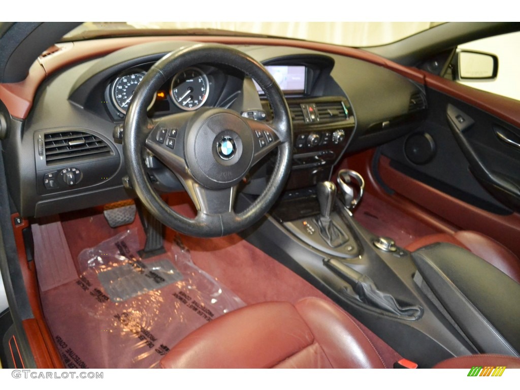Chateau Red Interior 2007 BMW 6 Series 650i Convertible Photo #90109932
